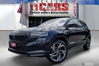 SKODA, Karoq 2.0 TSI SportLine 4x4 DSG, Magic Schwarz met., Geländewagen/SUV, Mech.-Aut. 7-Gang, 190 PS